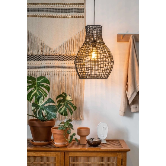 Lampa wisząca ALBAN Ø 35 cm 1xE27 czarny 03438/35/30 Lucide - zdjęcie dodatkowe 2